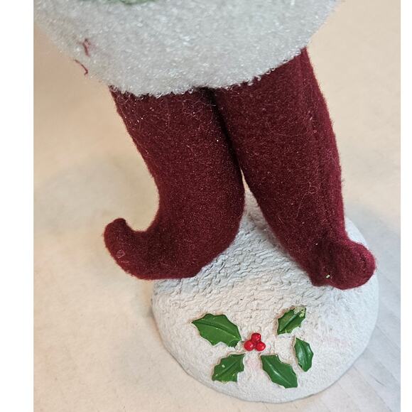 Tall Slender Santa Figurines  Felted Shopping Packages Decorating Tree 17" tall - Picture 8 of 10